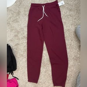 Red Drawstring Joggers